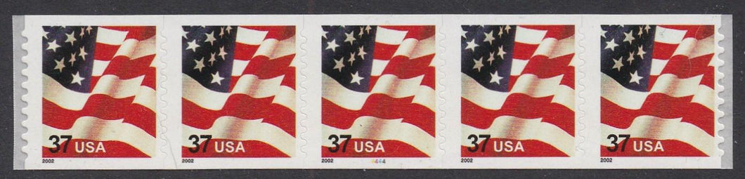 # 3632 (2002) Flag, 2002 year date - PS/5, #4444, FVF, MNH