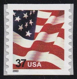 # 3633A (2003) Flag, 2003 year date - Coil sgl, XF MNH