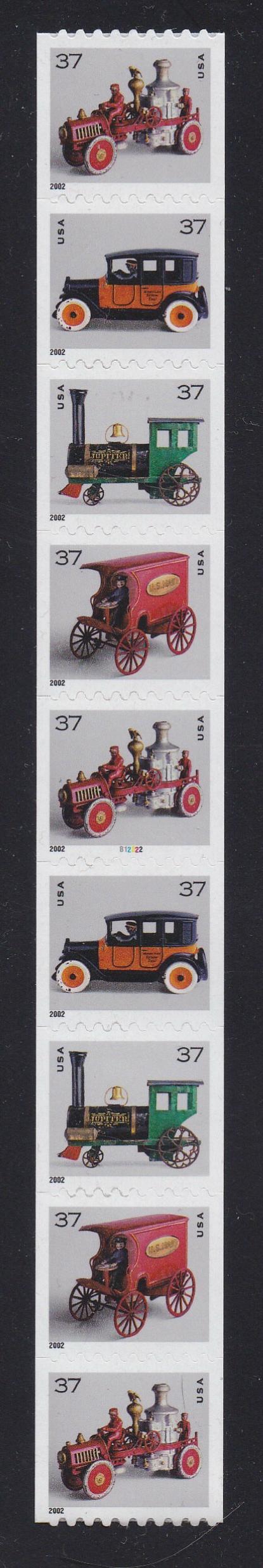# 3638-41 (2002) Christmas Toys - PS/9, #B12222, MNH