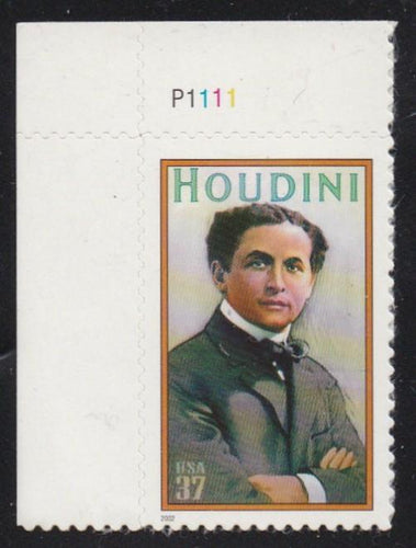# 3651 (2002) Houdini - Plt sgl, UL #P1111, MNH