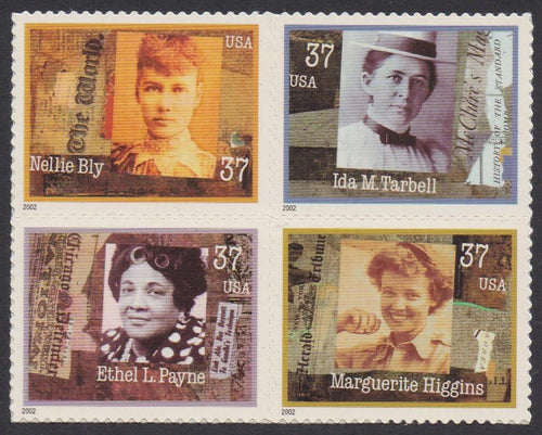 # 3665-68 (2002) Women Jouralists - BK/4, MNH