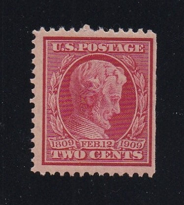 # 367 (1909) Lincoln - Sgl, MNH, SE [2]