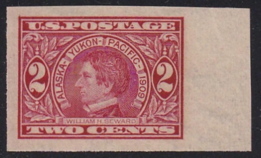 # 371 (1909) Alaska-Yukon Exposition - Sgl, Rt mgn, XF MH [1]