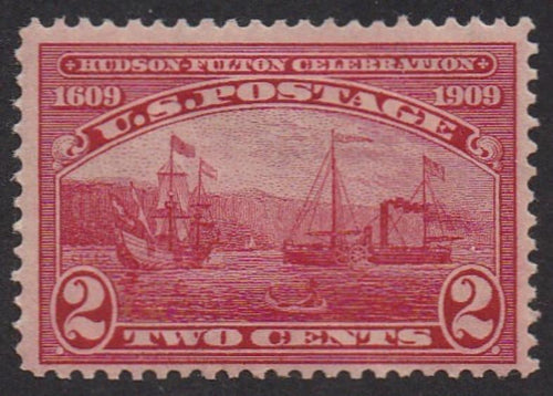 # 372 (1909) Fulton's Steamship - Sgl, MNH
