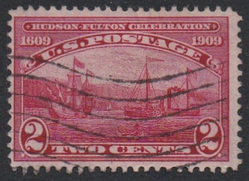 # 372 (1909) Fulton's Steamship - Sgl, Used [2]