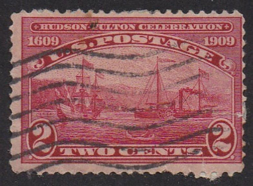 # 372 (1909) Fulton's Steamship - Used, fault [1]