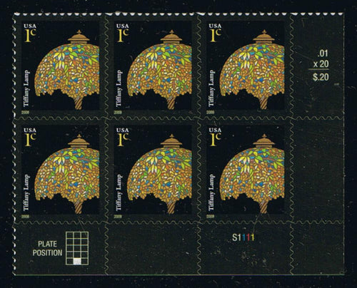 #3749A (2008) Tiffany Lamp, 2008 year date - PB/6, LR #S11111, MNH