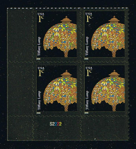 #3749A (2008) Tiffany Lamp, 2008 year date, LW UV Active - PB, LL #S22222, MNH