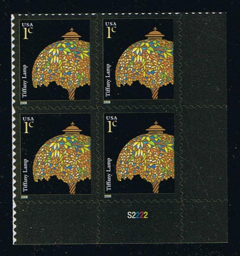 #3749A (2008) Tiffany Lamp, 2008 year date, LW UV Active -PB, LR #S22222, MNH