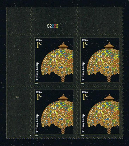 #3749A (2008) Tiffany Lamp, 2008 year date, LW UV Active - PB, UL #S22222, MNH