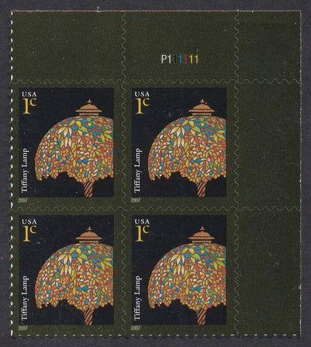 #3749 (2007) Tiffany Lamp, 2007 year date - PB, UR #P111111, MNH