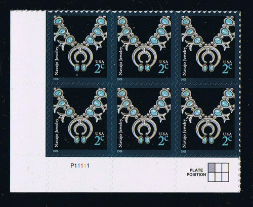 #3752 (2006) Navajo Necklace, 2006 year date, Microprint - PB/6, LL #P11111, MNH