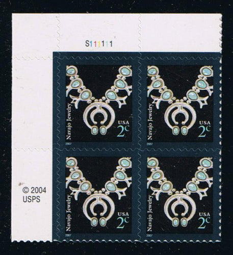 #3753 (2007) Navajo Necklace, 2007 year date - PB, UL #S111111, MNH