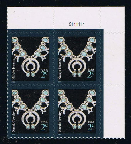 #3753 (2007) Navajo Necklace, 2007 year date - PB, UR #S111111, MNH
