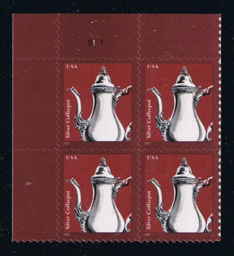 #3754 (2007) Silver Coffeepot - PB, UL #S1111, MNH