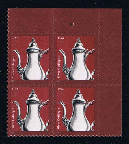 #3754 (2007) Silver Coffeepot - PB, UR #S1111, MNH