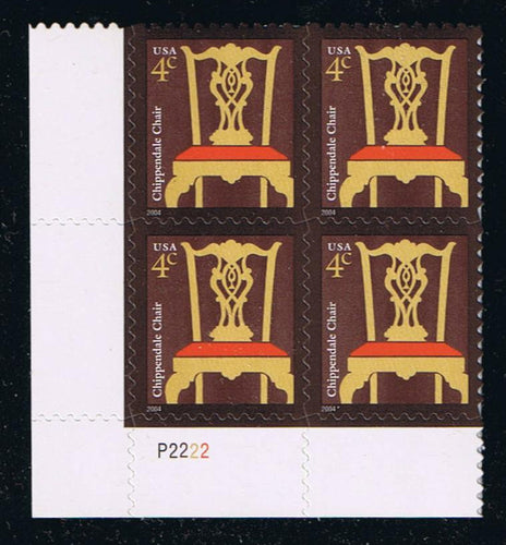 #3755 (2004) Chippendale Chair, 2004 year date - PB, LL #P2222, MNH