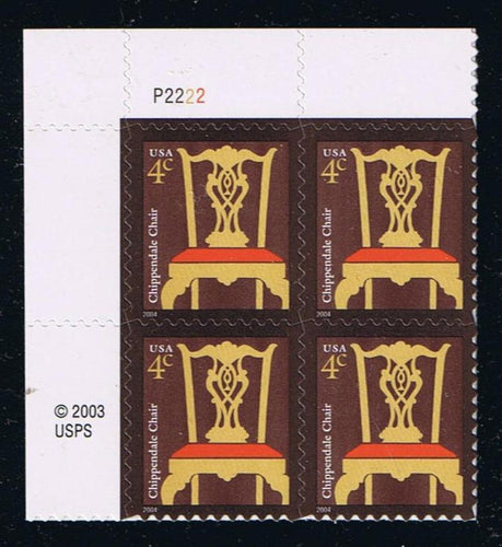 #3755 (2004) Chippendale Chair, 2004 year date - PB, UL #P2222, MNH