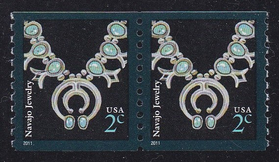 #3758B (2011) Navajo Necklace, 2011 year date - Coil pr, XF MNH