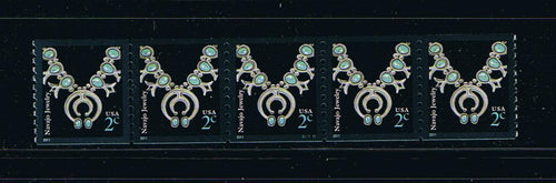 # 3758B Navajo Necklace, 2011 year date - PS/5, #S111111 with MIDDLE Centered BN, MNH