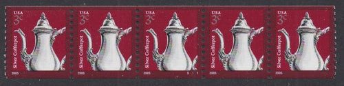 # 3759 (2005) Silver Coffeepot, 2005 year date - PS/5, #S1111, VF MNH