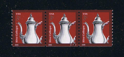 # 3759 (2005) Silver Coffeepot, 2005 year date - PS/3, #S2222, XF MNH