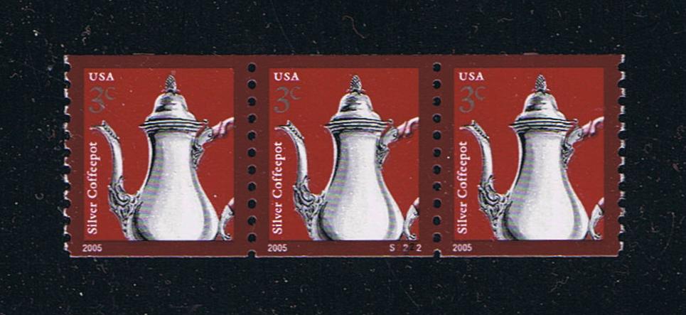 # 3759 (2005) Silver Coffeepot, 2005 year date - PS/3, #S2222, XF MNH