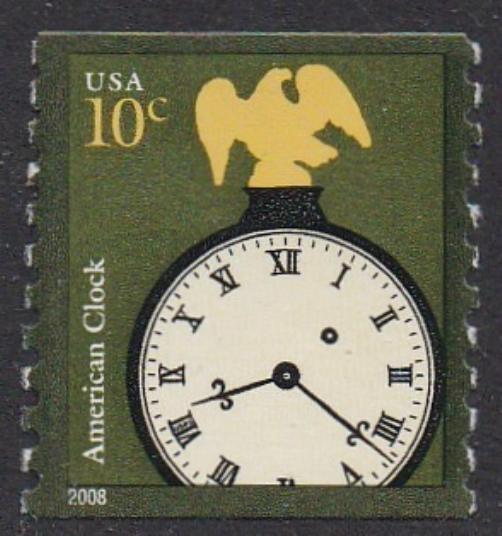#3763a (2013) American Clock, 2008 year date, Not Tagged - Coil sgl, MNH