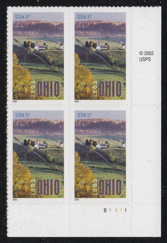 # 3773 (2003) Ohio - PB, LR #B1111, MNH