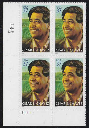 # 3781 (2003) Cesar Chavez - PB, LL #B1111, MNH