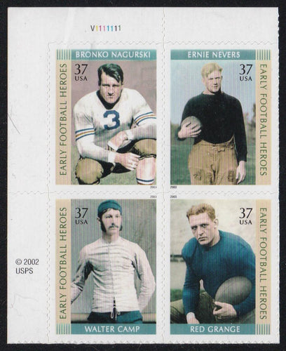 # 3808-11 (2003) Football - PB, UL #V1111111, MNH