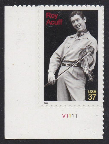 # 3812 (2003) Roy Acuff - Plt sgl, LL #V1111, MNH