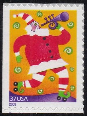 # 3823 (2003) Music Makers, Santa - Bklt sgl, MNH