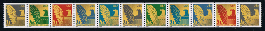 # 3844-53 (2004) Colored Eagles - PS/11, #S1111111, MNH