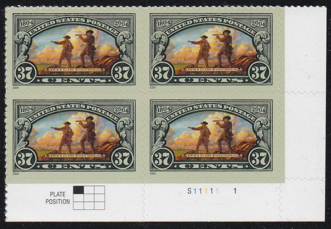 # 3854 (2004) Lewis & Clark - PB, LR #S11111-1, MNH