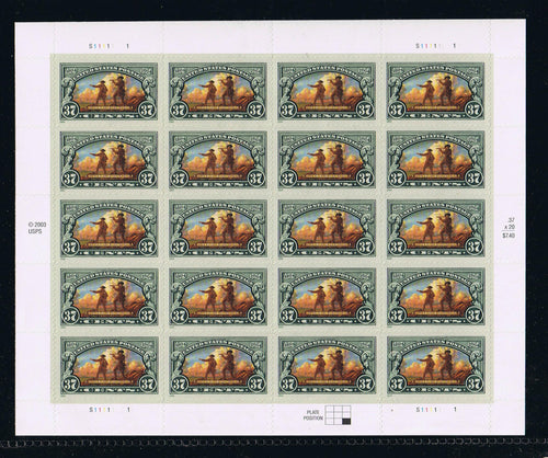 # 3854 (2004) Lewis & Clark - Pane, MNH - AT FACE
