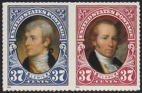# 3855-56 (2004) Lewis & Clark Expedition - Bklt pr, MNH