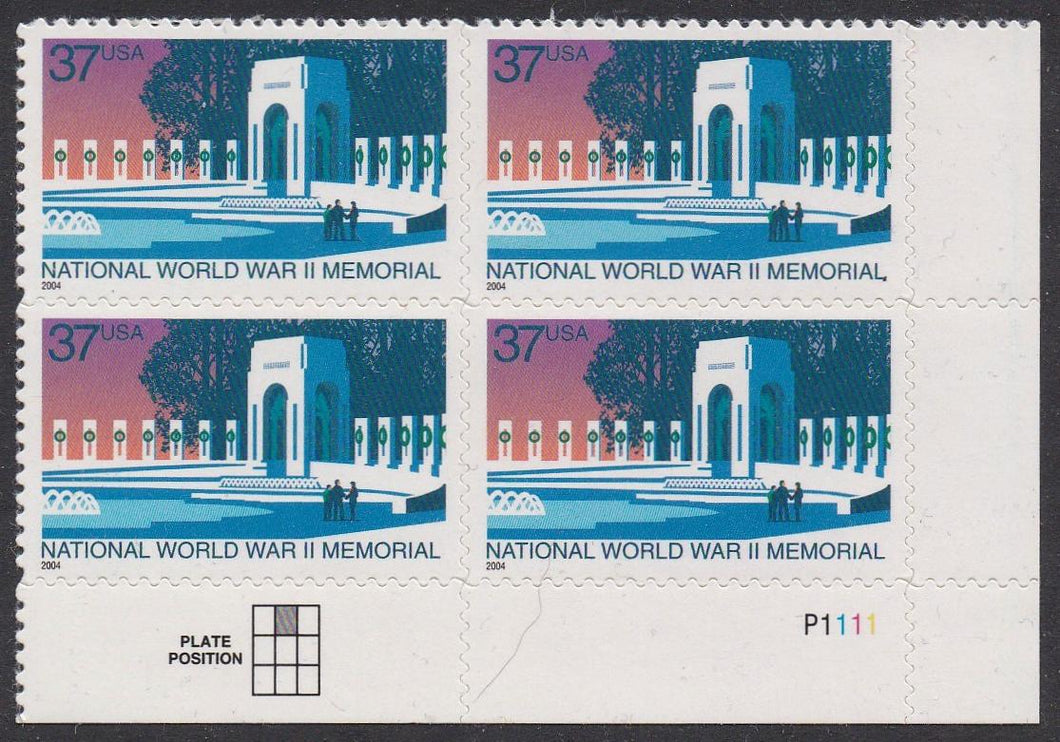 # 3862 (2004) WW2 Memorial - PB, LR #P1111, MNH