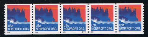 # 3864 (2004) Sea Coast, black 2004 year date, Lumin - PS/5, #S1111, 4-digit 1L BN, XF MNH