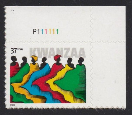 # 3881 (2004) Kwanzaa - Plt sgl, UR #P111111, MNH