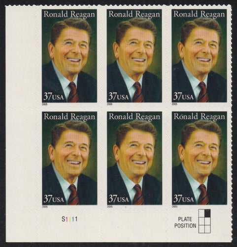 # 3897 (2005) Ronald Reagan - PB/6, LL #S1111, MNH