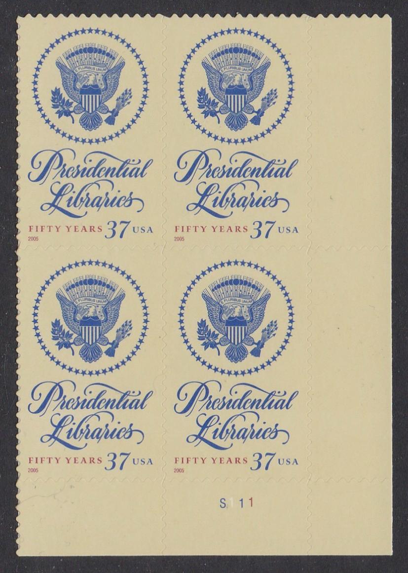# 3930 (2005) Presidential Libraries - PB, LR #S111, MNH