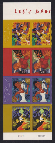 # 3939-42 (2005) Let's Dance - PB/8, L #S11111111, MNH