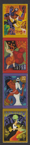 # 3939-42 (2005) Let's Dance - Strip/4, MNH