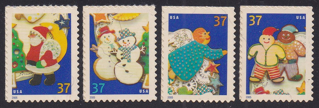 # 3949-52 (2005) Cookies - Sgls, Set/4, MNH