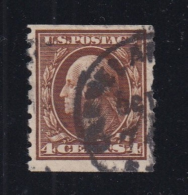 #395 (1912) Washington - Sgl, Used