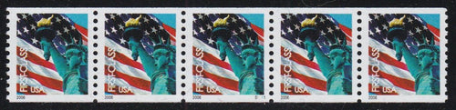 # 3967 (2005) Flag-Statue of Liberty - PS/5, #S1111, VF MNH