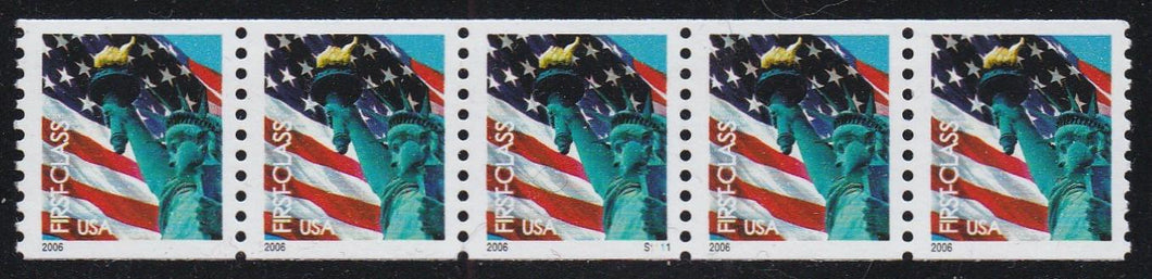 # 3967 (2005) Flag-Statue of Liberty - PS/5, #S1111, VF MNH