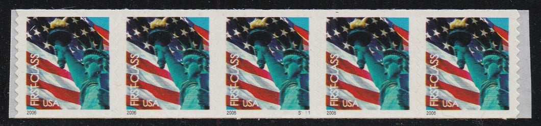 # 3969 (2005) Flag-Statue of Liberty - PS/5, #S1111, XF