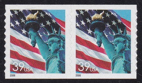 # 3981 (2006) Flag - Coil pr, XF MNH